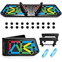 OneAmg Push Up Rack Board- Tabla de Flexiones 13 en 1 Multifunción Plegable y Equipo de Fitness- Gym en Casa para…